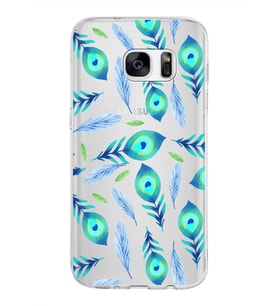 PrintiFy Samsung Galaxy S7 ile Uyumlu 1mm Slim Fit Nazar Boncuğu 3 Baskılı Şeffaf  Kılıf