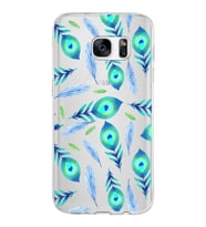 PrintiFy Samsung Galaxy S7 ile Uyumlu 1mm Slim Fit Nazar Boncuğu 3 Baskılı Şeffaf  Kılıf