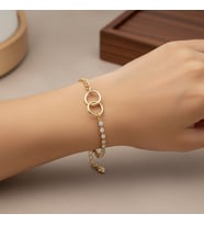 STİL İNCİSİ/XUPING JEWELRY İKİ HALKA GEÇMELİ MODEL BİLEKLİK