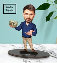 Kendin Tasarla Baba 2 Tasarımlı Karikatür Biblo