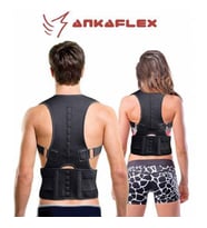 Ankaflex Erkek Bel Kemeri Manyetik Spor Korse Dik Duruş Korsesi Manyetik Bel Omuz Sırt Desteği Korse