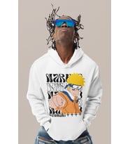 Naruto Uzumaki Baskılı Unisex Oversize Anime Karakter Hoodie