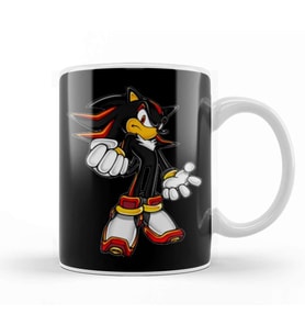 Sonic Team Shadow The Hedgehog Kupa Bardak Porselen