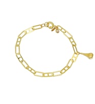 Barika Jewelry Kadın 14 Ayar Altın Kalemli Zincir Bileklik