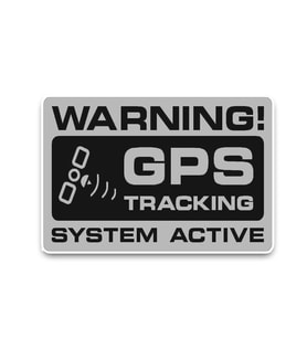 GPS takip sistemi aktif uyarı araba çıkartmaları 4Adet