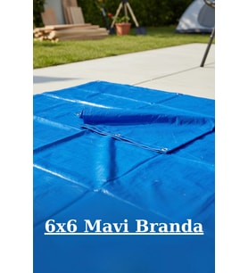 Elit Dayanıklı ve Çok Amaçlı Koruma Mavi Branda 6x6 m
