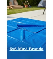 Elit Dayanıklı ve Çok Amaçlı Koruma Mavi Branda 6x6 m
