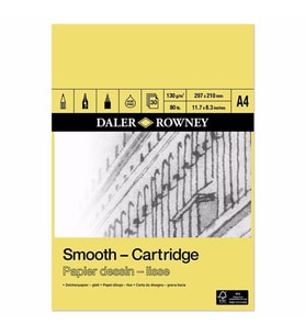 Daler Rowney Smooth Cartridge Çizim Defteri 130g 30 Yaprak A4
