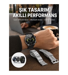 Çok Fonksiyonlu Akıllı Saat, Amoled Ekran, Çoklu Kordon Seçeneği