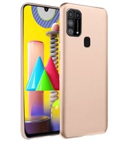 Newface Samsung Galaxy M31 Kılıf Nano içi Kadife Silikon - Pudra
