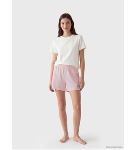 LCW Young Pembe Beli Lastikli Kadın Şort Pijama Altı 2'li