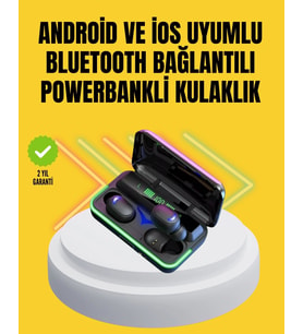 E10 Powerbanklı Bluetooth Kulaklık Oyun Modu ve Şık Tasarım