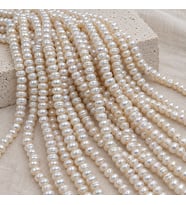 İnci Dizi Beyaz 7*4,5mm – Doğal Doku Royal Seri (63336)