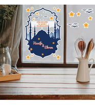 Kişiye Özel Hoşgeldin Ramazan Mahyalı Tasarım Cam - Duvar Sticker Seti HK2552 (Çok Renkli)