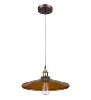 Mylight Retro Rustik Sartkıt Metal Avize Siyah Içi Altın 40 cm