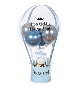 Yeni Doğan Balon Kutusu Açık Mavi