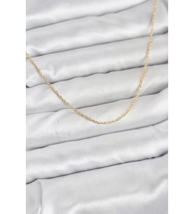 CM 14K Gold Renk Burgu Model 60 cm Kadın Kolye - TJ-BKO10932