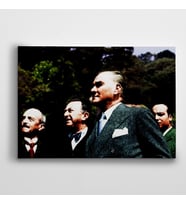 Atatürk İstikbal Göklerdedir Kanvas Tablo