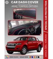 FORD RANGER (2018-2019) Torpido Örtüsü Ön Göğüs Koruma Torpido Koruma Tam Uyum Kaymaz Kolay Montaj