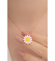 Rose Papatya Model Kadın Gümüş Kolye Gklpptymdl1-ros