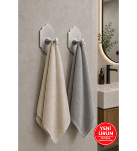 2 ADET RUSTİK TASARIM Paslanmaz Çelik Banyo Askısı