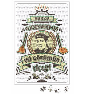 Kemal Sunal Parka Gidecekmiş İki Gözümün Çiçeği Puzzle 240 Parça Yapboz