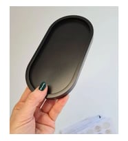 Oval Siyah Takı Tabağı