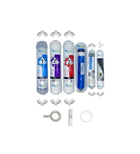 PWS Kapalı Kasa Su Arıtma  STD 6li Reverse Osmosis mebran şeffaf mineral+gümüş iyonlu tatlandırıcı