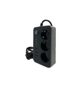 Akım Korumalı 3 Prizli 3 USB Girişli Uzatma Kablosu