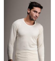 Hasyün Erkek %75 Yün Uzun Kollu Fanila Atlet İçlik 102E - 2 Adet (Ekru)