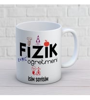 Kişiye Özel Fizik Öğretmeni Baskılı Kupa, E=mc² Bilim Temalı İsimli Öğretmenler Günü Hediyesi