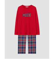 LCW DREAM Lacivert Nakışlı Kadın Pijama Takım