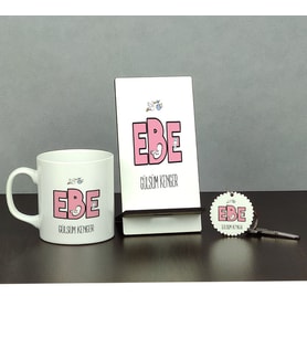 Ebe Üçlü Set (Kupa + Telefon Standı + Anahtarlık) 001