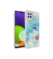 Samsung Galaxy M22 Uyumlu Kılıf Zore Bella Kapak (Mavi)