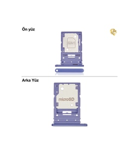 Samsung Galaxy A54 Sim İç Yuvası Çiftli Çiftli sim yuvası ikili sim tepsisi çiftli sim aparatı dual sim çekmecesi
