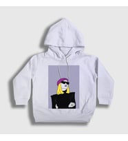 Presmono Unisex Çocuk Beyaz Cool Roisin Murphy Kapüşonlu Sweatshirt 548188tt