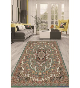 Dijital Kaymaz Taban Yıkanabilir Modern Renkli Salon Halısı Mutfak Halısı Yolluk ND-HT-44 (Çok Renkli)