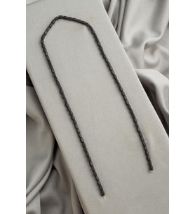 Hematit Doğal Taş Mat Siyah Dikdörtgen Kesim 3x5mm Dizi [AA]