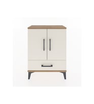 Arges Komodin 2 Raflı Tek Çekmeceli Tek Kapaklı 60x30x80 Çam-Aytaşı