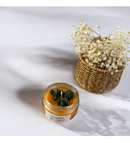 Studio Moon's Sandal Ağacı Kokulu Turuncu Aurora %100 Doğal Soya Wax Mumu