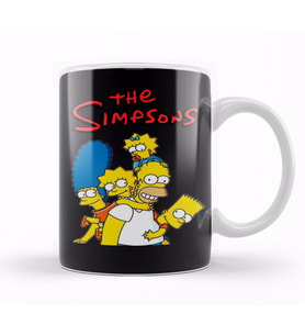 Os Simpsons Kupa Bardak Porselen
