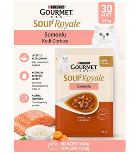 Gourmet Gold Soup Royale Somon Etli Kedi Çorbası 30x45g