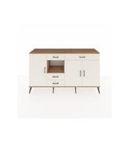 Hyperion Konsol 4 Raflı 4 Çekmeceli 3 Kapaklı 176x44x99 Çam-Aytaşı