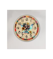 bilge Tasarım Çocuk Odası Duvar Saati 30 x 30 CM (Çok Renkli)