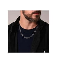 10mmfigaro Zincir 925 Ayar Unisex Gümüş Kolye