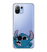 Xiaomi Mi 11 Lite Uyumlu Stitch Desenli Şeffaf Telefon Kılıfı