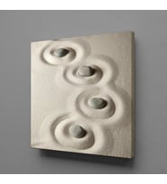GRİ SPA TAŞLAR TEMALI KANVAS TABLO 140x140cm