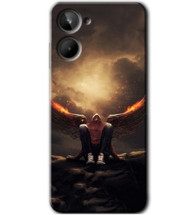 Realme 10 4G Kılıf HD Desen Baskılı Kılıf - Wings of Power