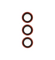 Uray store Samsung Galaxy S23 Metal Kamera Lens - Kırmızı