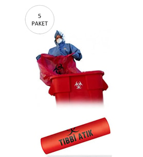 Büyük Boy 80 x 110 cm 700 gr 10 lu Rulo x 5 Paket = 50 Adet (Kırmızı-Siyah Baskılı)